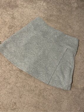 Umgee Light Heather Gray Knit Skirt
